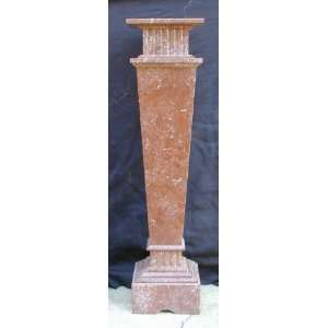   SRBKMS008 Hand Carved Marble Pedestal Stand Bronze: Home & Kitchen