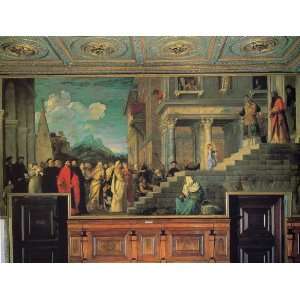  Entry of Maria in the temple by Titian canvas art 