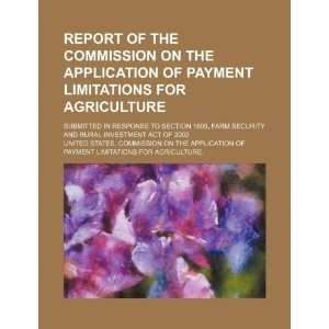 Report of the Commission on the Application of Payment Limitations for 