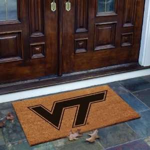 Virginia Tech Hokies Flocked Door Mat 