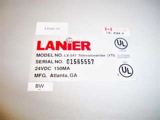 QTY Lanier LX 547 Televoicewriter (VTI) Digital Station  