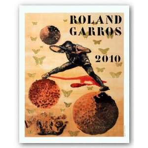 Roland Garros 2010 French Open Tennis by Nalini Malani 28.25x21.25 