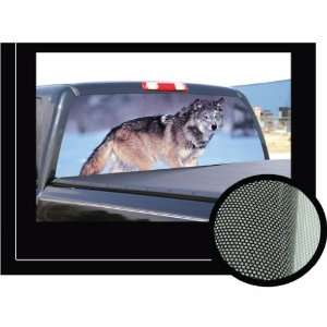   x54   Rear Window Graphic   compact pickup truck film view thru vinyl