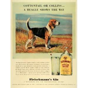 1940 Ad Fleischmann Distilling Corp Dry Gin Bottle Alcoholic Beverage 