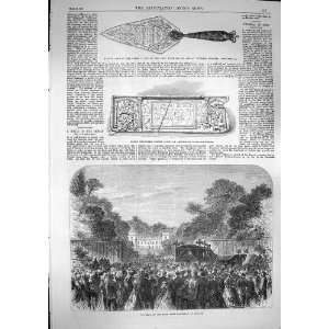    1868 Funeral Late Lord Brougham Cannes Roman Relics
