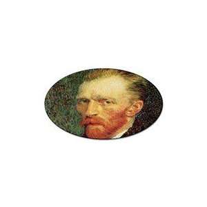  Self Portrait 3 By Vincent Van Gogh Oval Sticker 