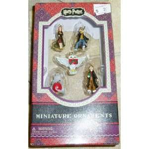  Harry Potter 5 Miniature Christmas Holiday Ornaments