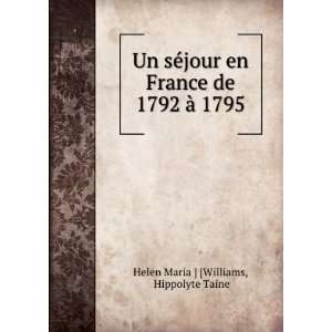  Un sÃ©jour en France de 1792 Ã  1795 Hippolyte Taine 
