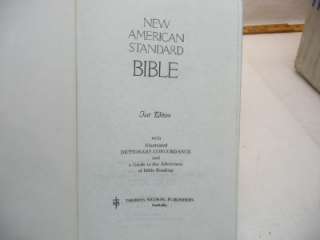 New american standard bible words of christ in red very old vintage 