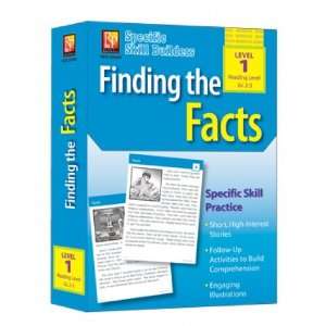  Finding The Facts Reading Level 1 Gr 2 3 Specific Office 