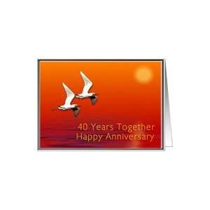  Happy 40th Anniversary, Journey Together Card Health 