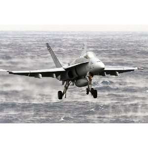  F 18 Hornet VFA 15 Valions Carrier Approach 8x12 Silver 
