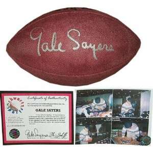  Gale Sayers Autographed Wilson NFL Game Football with 