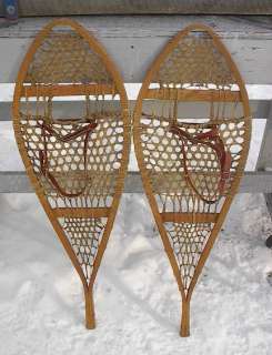 VINTAGE Indian Snowshoes 42x14 Snow Shoes Decoration  