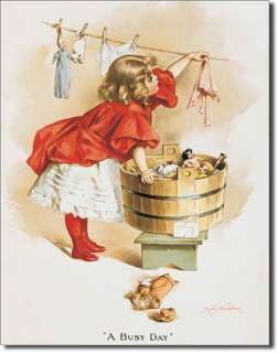 IVORY SOAP GIRL Laundry Bathroom Game Room Tin Sign  