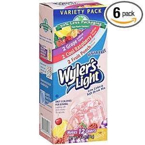 Wylers Variety Pack Sugar Free Drink Mix (Fruit Punch, Raspberry and 