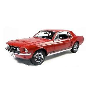  Greenlight   Ford Mustang Coupe Hard Top (1967, 1:18, Red 