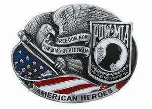 POW MIAS OF VIETNAM AMERICAN HEROES SILVER BACK NEW  