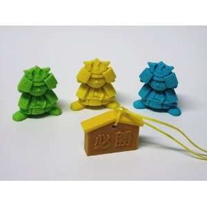  Samurai Warriors (3 Colors   Green, Yellow & Blue): Toys 