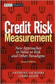 Credit Risk Measurement 2e, (047121910X), Saunders, Textbooks   Barnes 