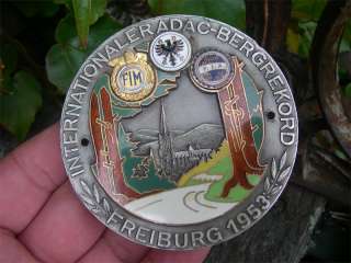 FIA FIM Hillclimb Grosser Bergpreis Freiburg 1953 Badge  