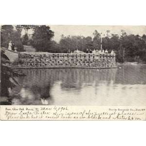  1906 Vintage Postcard   Fort   Glen Oak Park   Peoria 