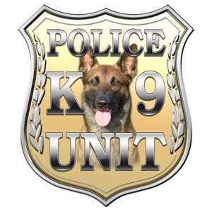  Police Shield K9 Unit Gold   24 h   REFLECTIVE 