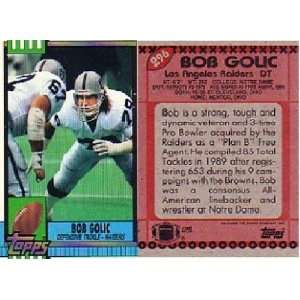   : 1990 Topps Football Trading Card #296 Bob Golic: Sports & Outdoors