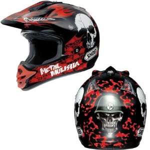  Shoei V Moto Metal Mulisha Full Face Helmet Large  Black 