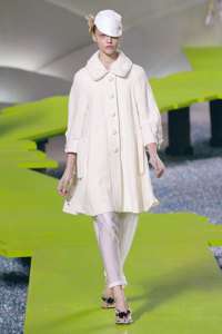 Marc Jacobs Ivory Linen Swing Coat Size 2 Spring 07  