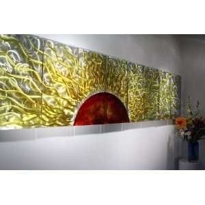   Sunburst Metal Wall Art Decor, Design by Wilmos Kovacs