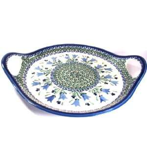  / Tray with Handles, Unikat Pottery Hand made and Signed by Artist