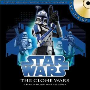  Star Wars: The Clone Wars 2009 DVD ROM Wall Calendar 
