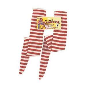  Childs Red & White Striped Socks Toys & Games