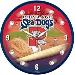  Wincraft Portland Sea Dogs Wall Clock: Sports & Outdoors