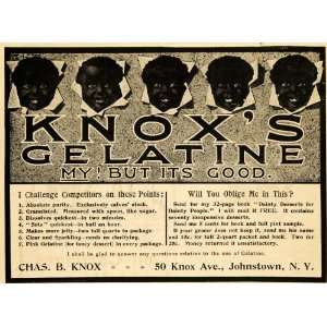  1900 Ad Charles B. Knox Gelatine Gelatin Sweets Dessert 