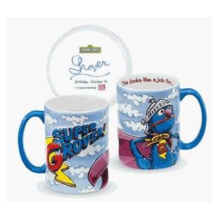 Gund Sesame Street Super Grover Mug 