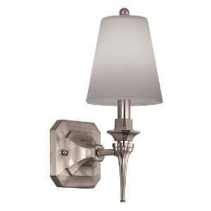   Air Lighting Nickel Casual Arm Wall Sconce 2324 SC 1: Home Improvement
