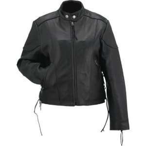  Medium Size Evel Knievel Ladies Black Genuine Leather 
