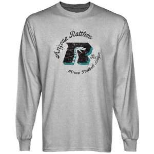  Arizona Rattlers Ash Circle Script Long Sleeve T shirt 