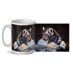 Young Tiger 15 Ounce Ceramic Coffee Mug from Airstrike:  