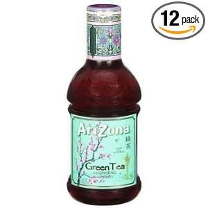 Arizona Green Tea, 42 Ounce (Pack of 12):  Grocery 