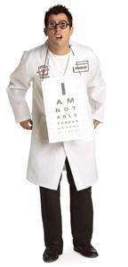 Dr.Seymour Clearly Adult Doctor FUNNY PROP Costume XL  