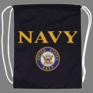 US United States Navy USN Drawstring Backpack tote bag  