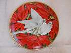   franklin mint christmas doves plate american lung association pretty