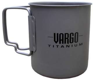 Vargo Titanium Mug Travel Cup 450ml Cookset Backpacking Lightweight w 
