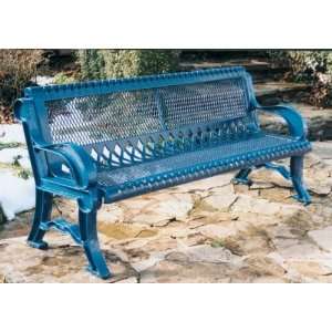  Webcoat Villa Style 6 Ft. Bench with Contoured Back and Arms 