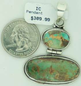 Native American Artist 925 Sterling Silver Very Rare Genuine Turquoise 