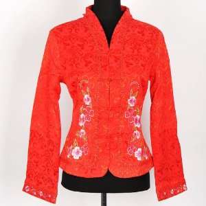  Traditional Floral Top Jacket Blazer Red Available Sizes 