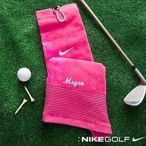 Ladies Personalized Nike Golf Towel   Pink Sports 